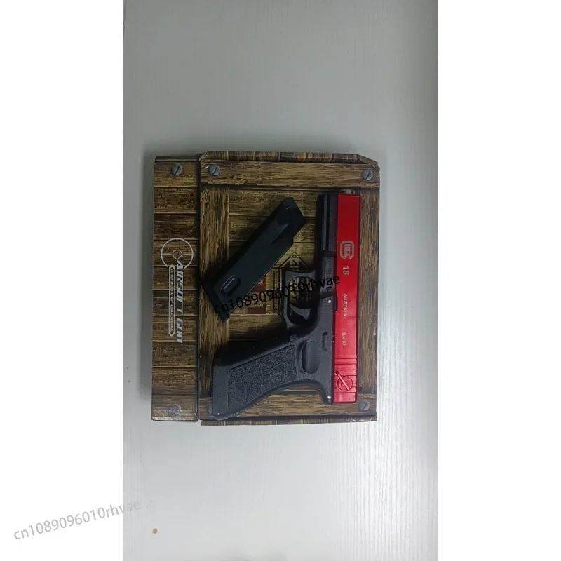 新しいメタルブラックピストルシミュレーションピストル屋外戦闘射撃 BB 弾少年誕生日クリスマスギフト 2025