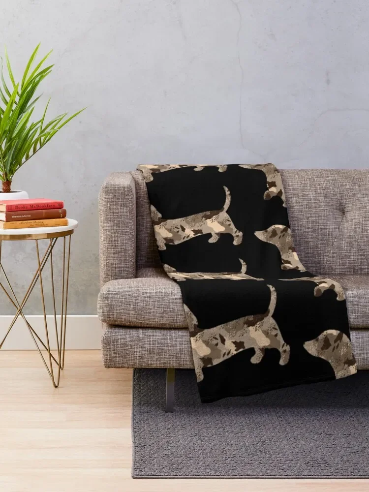 Dapple Dachshund Dog Pattern Throw Blanket Polar Quilt Weighted Hairy Blankets