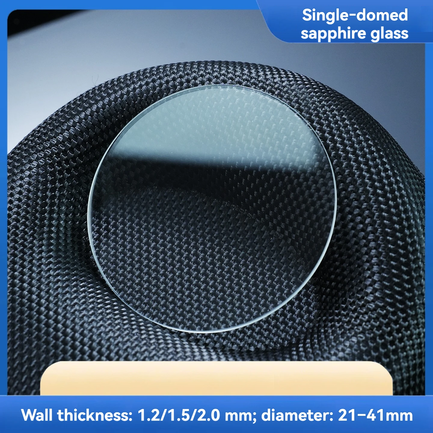 Single Dome Sapphire Crystal Watch Glass 1.2 1.5 2.0mm Thickness Multiple Sizes Scratch Resistant Replacement Watch Lens Repair