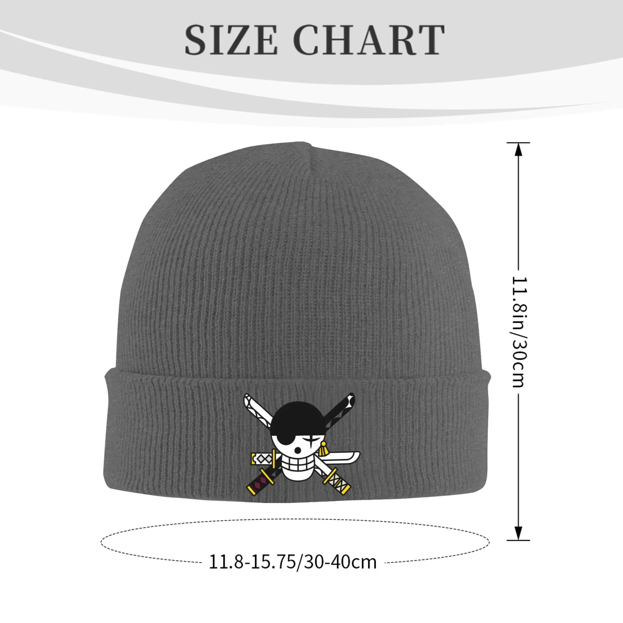 Zoros Tony Choppers Luffys Ones Pieces Sanjis Knitted Caps for Women Men Beanies Winter Hat Acrylic  Warm Cap