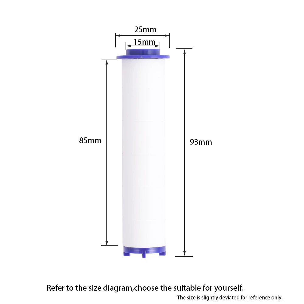 Cabezal de ducha de baño, filtro de algodón PP de repuesto, paquete de 3 accesorios de purificación de agua para baño, filtro rociador de baño de mano