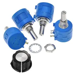 1pcs 3590S Multiturn Potentiometer 500 1K 2K 5K 10K 20K 50K 100K ohm Potentiometer Adjustable Resistor 3590 102 202 502 103
