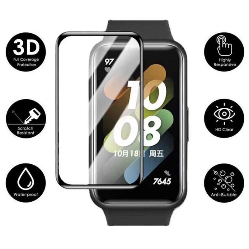 Huawei Honor Band 8/7/6 pro用の3Dソフトエッジスクリーン保護フィルム,スクリーンプロテクター,アクセサリー