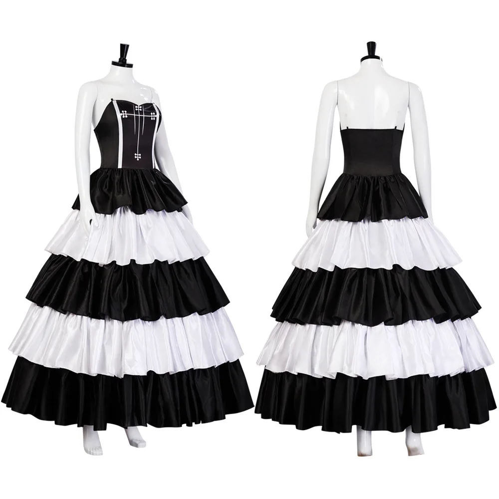 Anime Piratas princesa Perona Cosplay vestido negro traje mujeres adultas vestido uniforme traje de Halloween disfraz actuación