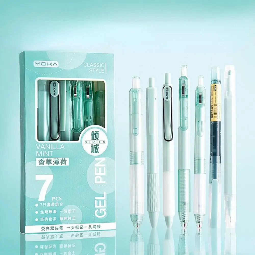 

Kawaii ST Nib Press Gel Pen 0.5mm Black Ink Neutral Gel Pen Writing Smoothly Quick-Drying Signature Pen Stationery