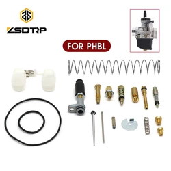 ZSDTRP Motorcycle Dellorto Carburetor Repair Kit Rebuild Assembly For PHBL PHBH Carb Float Choke Needle Idle Mixture Screw