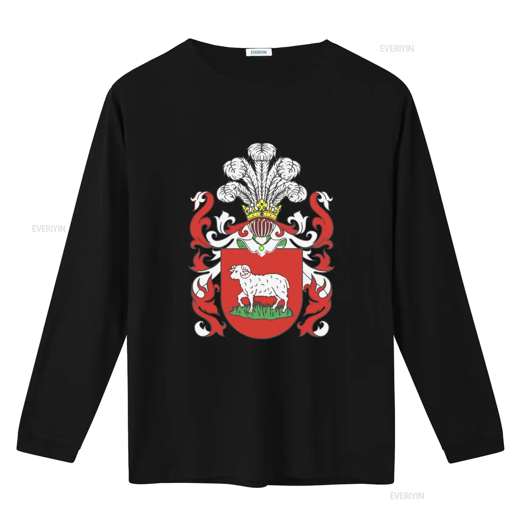 JUNOSZA Coat of Arms T Shirt Authentic Polish Nobility Heritage Design Kingdom Poland Inspired Premium Quality vintage Washed