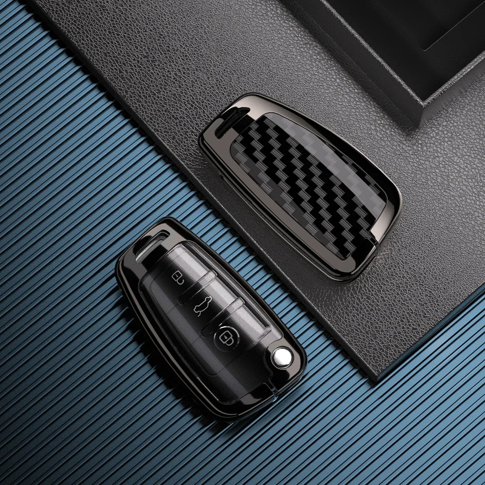 سبائك الزنك سيارة مفتاح القضية غطاء لأودي A1 A3 A4 8P 8L 8V A5 B6 B7 A6 A7 C5 C6 Q3 Q5 Q7 4F S3 S4 S6 RS3 TT قذيفة فوب الملحقات