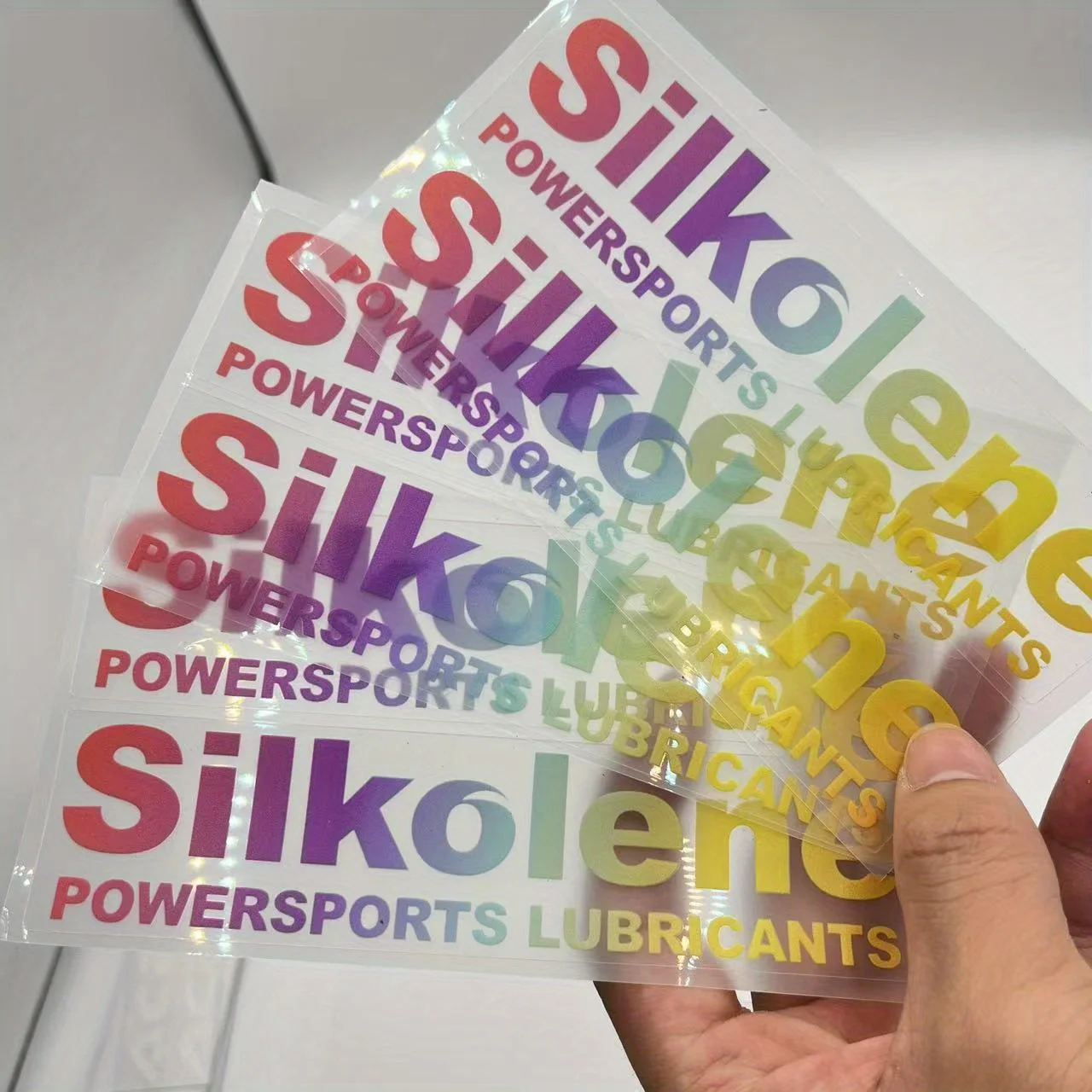 الحرير دراجة نارية زيوت التشحيم ملصق مقاوم للماء ملصق حائط من الفينيل لاصق دائم مخصص ملحقات الدراجة تصميم التدرج #3