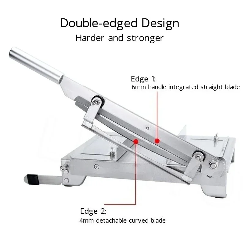 

Manual Meat Slicer Food Cartilage Cutter Ribs Bacon Nougat Pastry Vegetable Cutting Machine