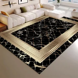 High-end Luxury Living Room Carpet 200x300cm Large Area Rugs Room Decor Golden Floor Mats Washable European Tatami Mat Non-slip