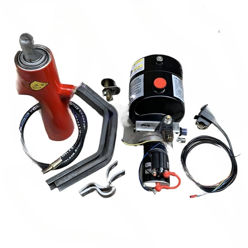 Hydraulic Self Unloading Kit Electric Control Lift 12v/24v/48v/60v/72v Electric Tricycle Dump Hydraulic Modification Parts