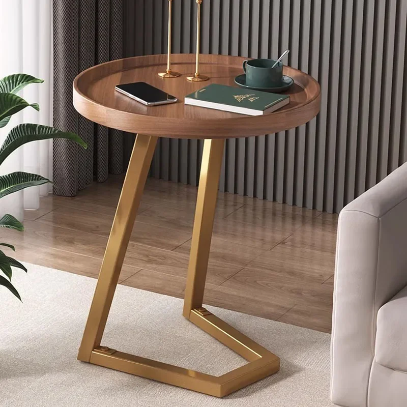 

Round Organizer Sofa Tables Gold Antique Nordic Floor Minimalist Corner Sofa Tables Modern Simple Mesa De Lujo Home Furniture