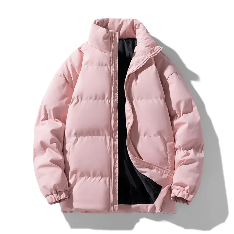 Mantel lässig Parka Frauen Mode neue Streetwear Männer Parkas verdicken warme Herren Stehkragen einfarbige Modemarke Winter jacke