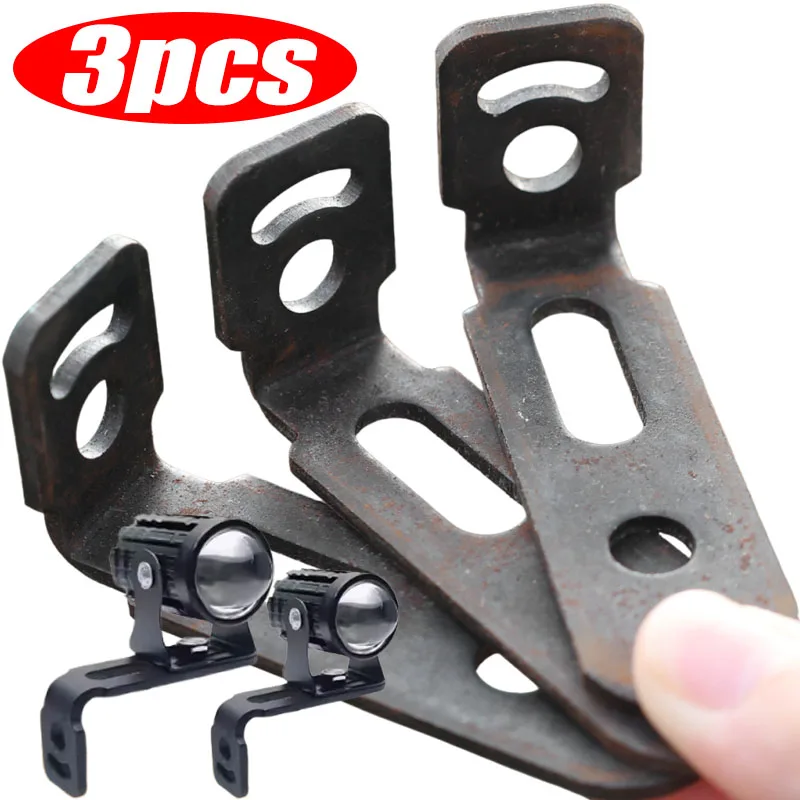 

Spotlight Rearview Mirror Extension Motorcycle Fixed LED Bracket 7-Shaped Carbon Steel Mount for E-Scooter E-Bike Accessories
