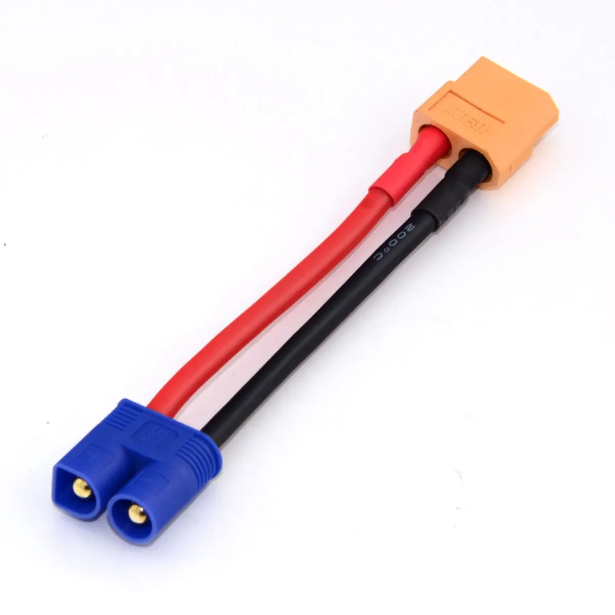 1 Pcs XT60 Plug Female to Male EC3 Style Connector Adapter Durable 14AWG