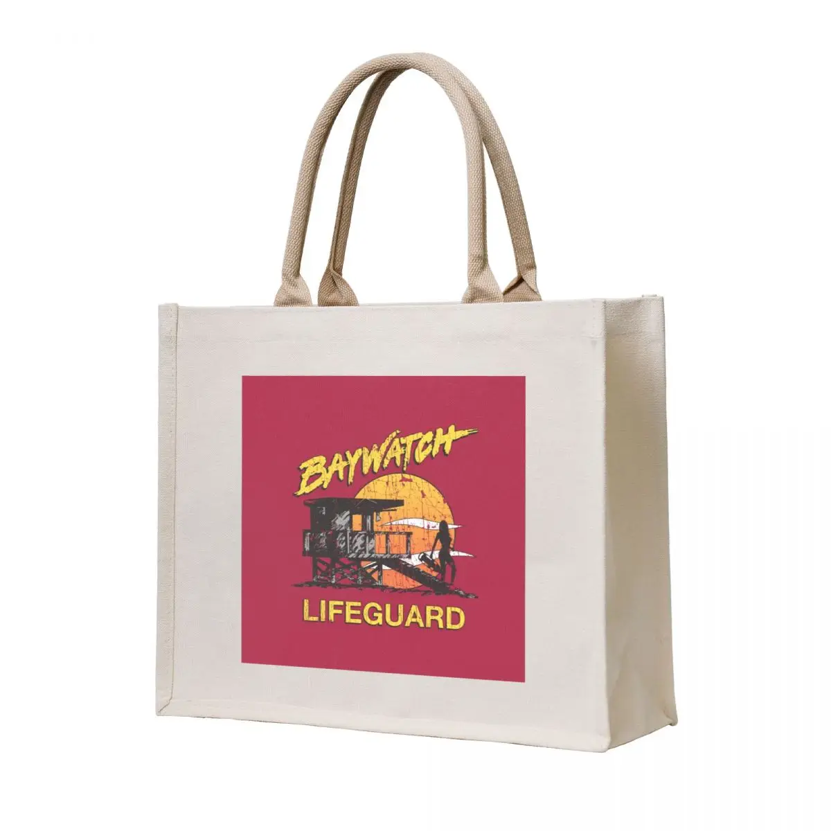 

Baywatch Lifeguard Sunset 1989 Tote Bag ecological bags custom fabric bag canvas shopping bag cloth woman