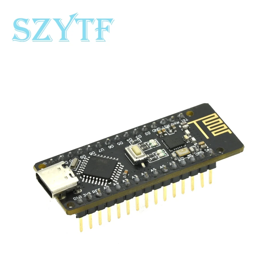 RF-Nano Nano V3.0 Micro USB Board ATmega328P QFN32 5V 16M CH340 Integrate NRF24L01+2.4G Wireless For Arduino