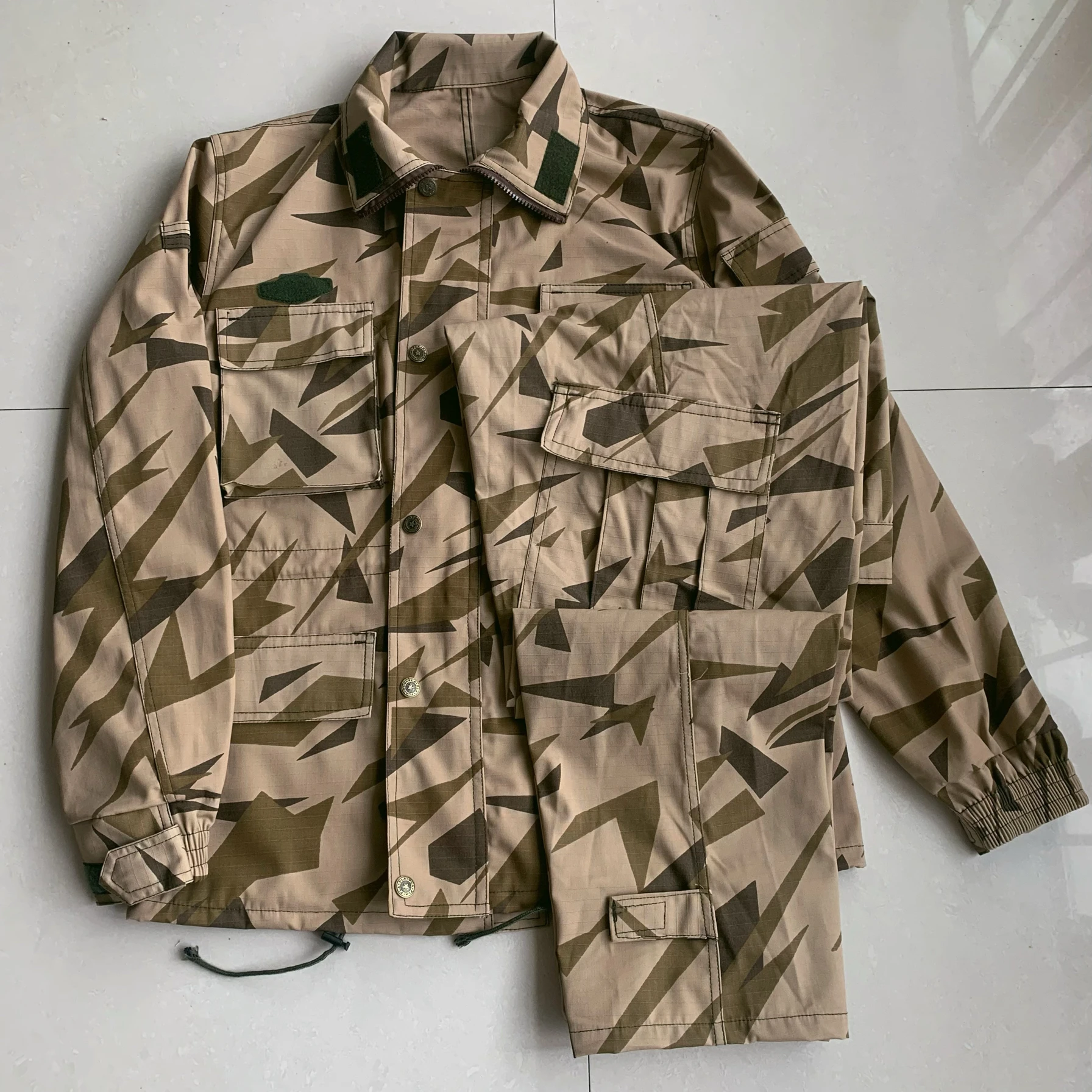 

Cotton Desert Camouflage Suit Training Loose Work Clothes Outdoor Coat and Pants
