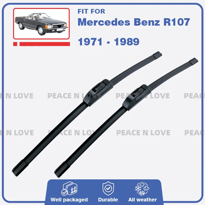 

Передние щетки стеклоочистителя для Mercedes Benz SL R107 1971-1989 гг., 2 шт., резиновые щетки для лобового стекла, автомобильные аксессуары, запасные части
