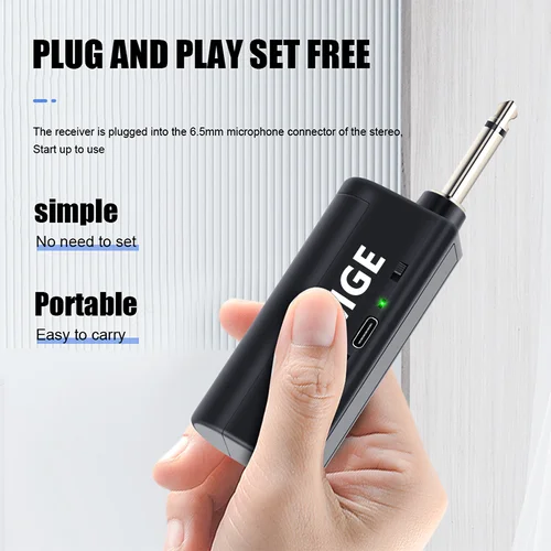 Imagen 2 del producto Micrófono inalámbrico UHF de 2 canales, micrófono de mano profesional para fiesta, Karaoke, iglesia profesional, espectáculo, reunión