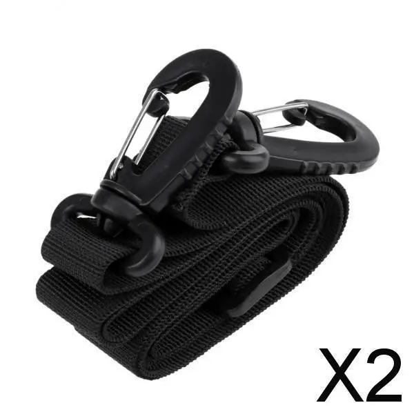 2xOutdoor Strapping Band Backpack Webbing Strap Belt Swivel Clip Buckle