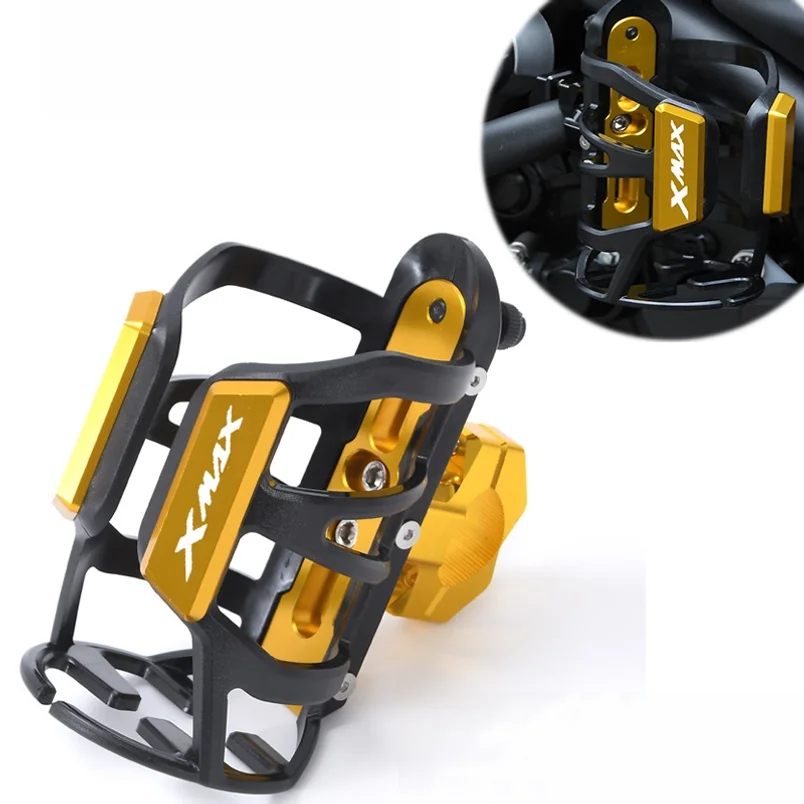 Motorcycle Mod Aluminum Alloy Drink Cup Holder Water Bottle Support Bracket For Yamaha XMAX300 XMAX250 NMAX155