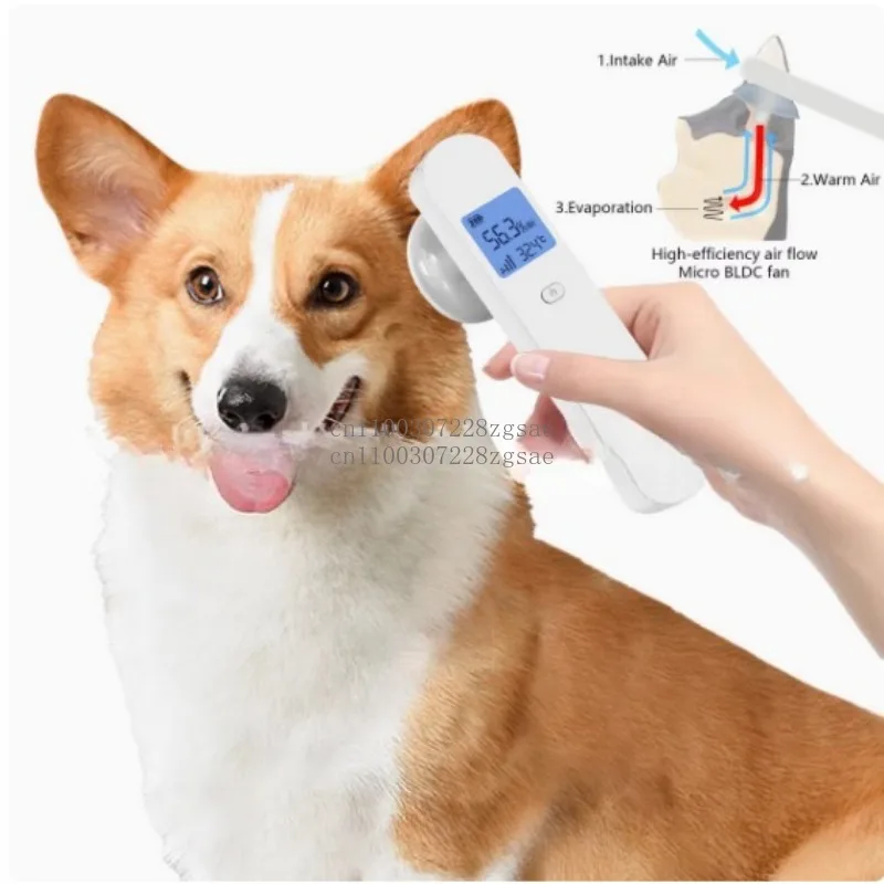 

Pet Ear Intelligent Temperature and Humidity Detector Warm Air Ear Canal Dryer