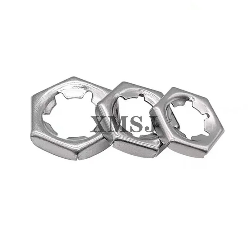 304 Stainless Steel GB805 Buckle Nut Lock Nut DIN7967 Stamped self-locking nut M6-M24