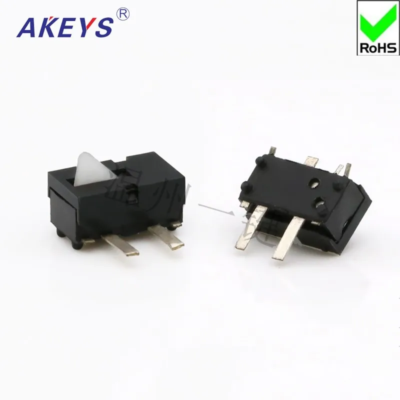 10pcs KFC-V2-07 edge two-foot limit switch stroke micro-motion reset game switch detection button switch