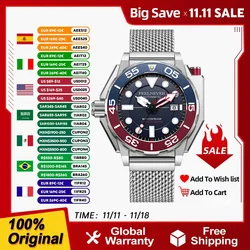 FeelNever New Top brand Men Luxury Watch 1000m Waterproof BGW9 Super luminous relogios masculinos Automatic Mechanical Watches