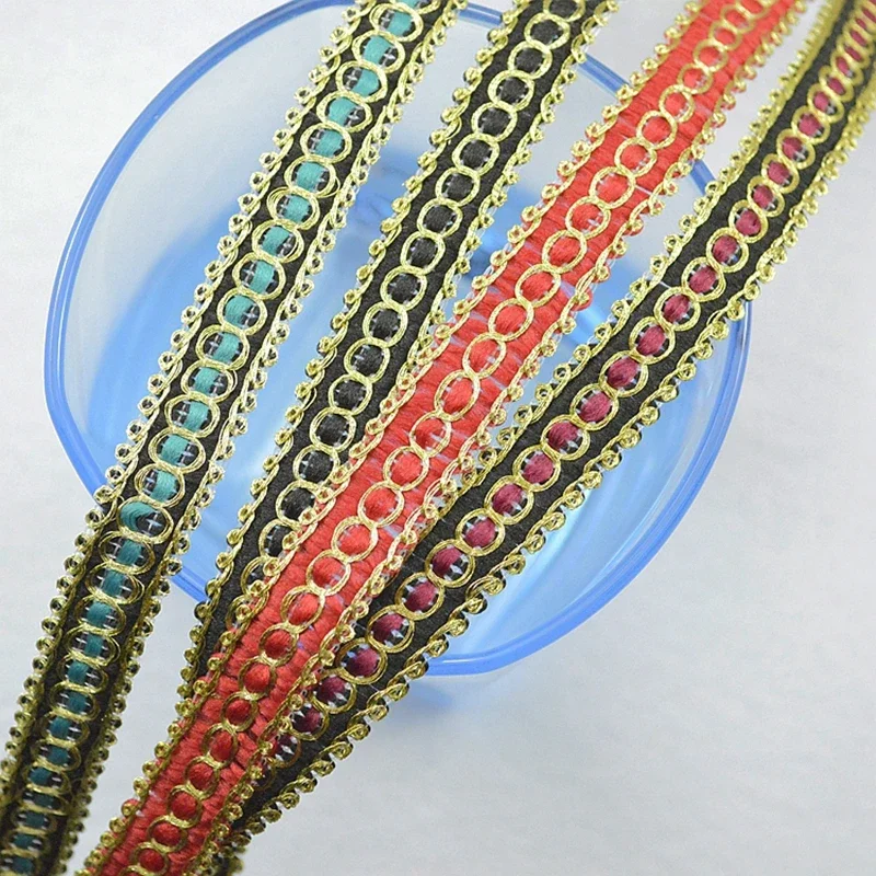 New 5Meters/16.4Ft Per Pack Handmade Evening Dress Lace Trim DIY Crafts Wedding Dress Figure-Eight Polyester Lace