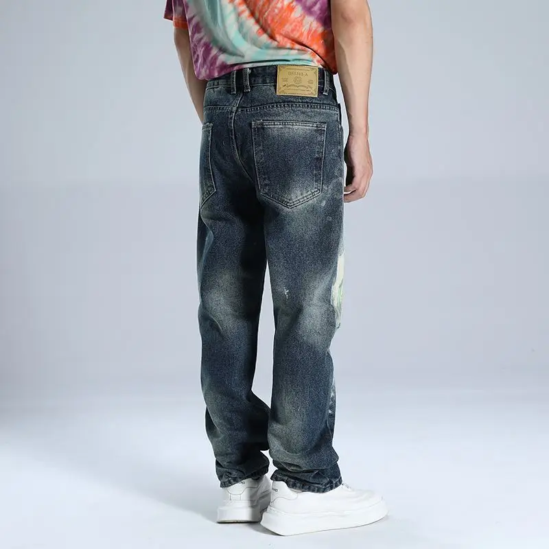 Moda confortevole mix tendenza autunno inverno N High Street Fashion Brand Jeans da uomo Cool Fashion Brand Jeans da uomo