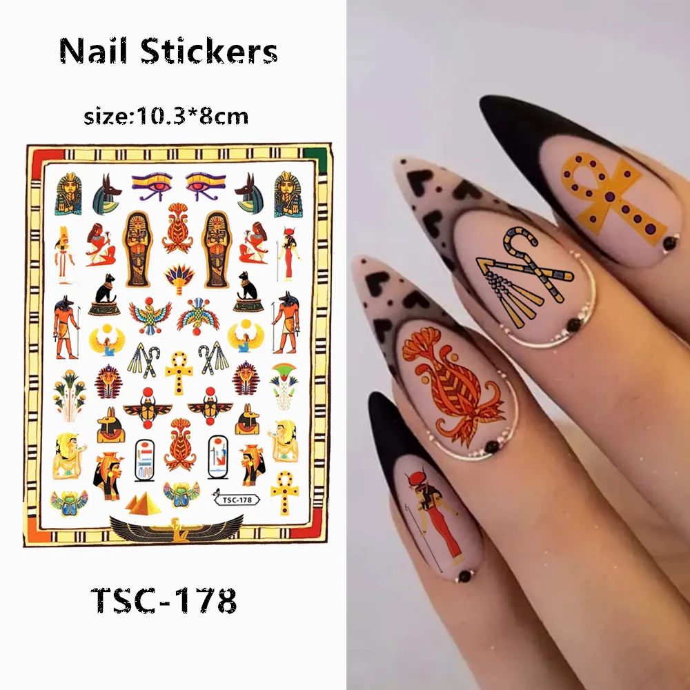 TSC series  TSC-569 3D clock Nail art Nail sticker decoration tool Sliders For Nail Decals