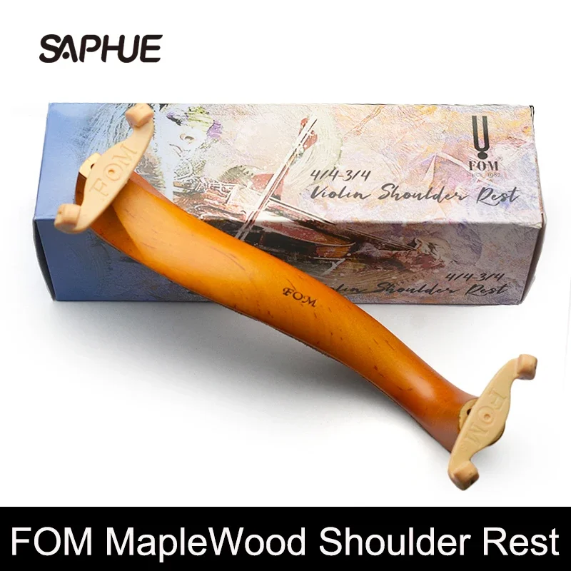 Real Leather Back Shoulder Rest, ME-035 MapleWood, Fit for 4/4, 3/4