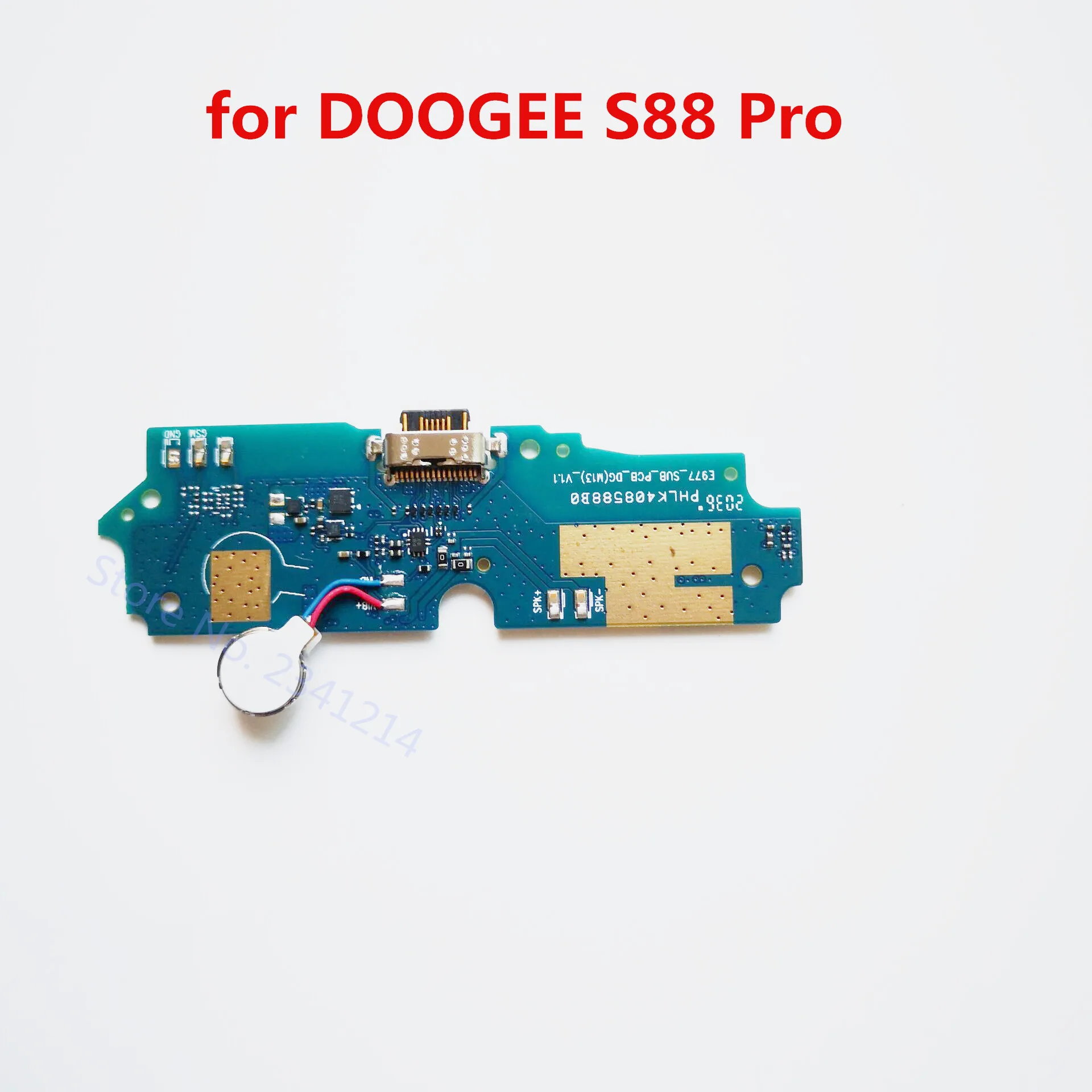 Mới Cho DOOGEE S88 Pro Bên Trong Phần Usb Ban Dock Sạc + MIC Động Cơ Rung Máy Rung Phụ Kiện Thay Thế