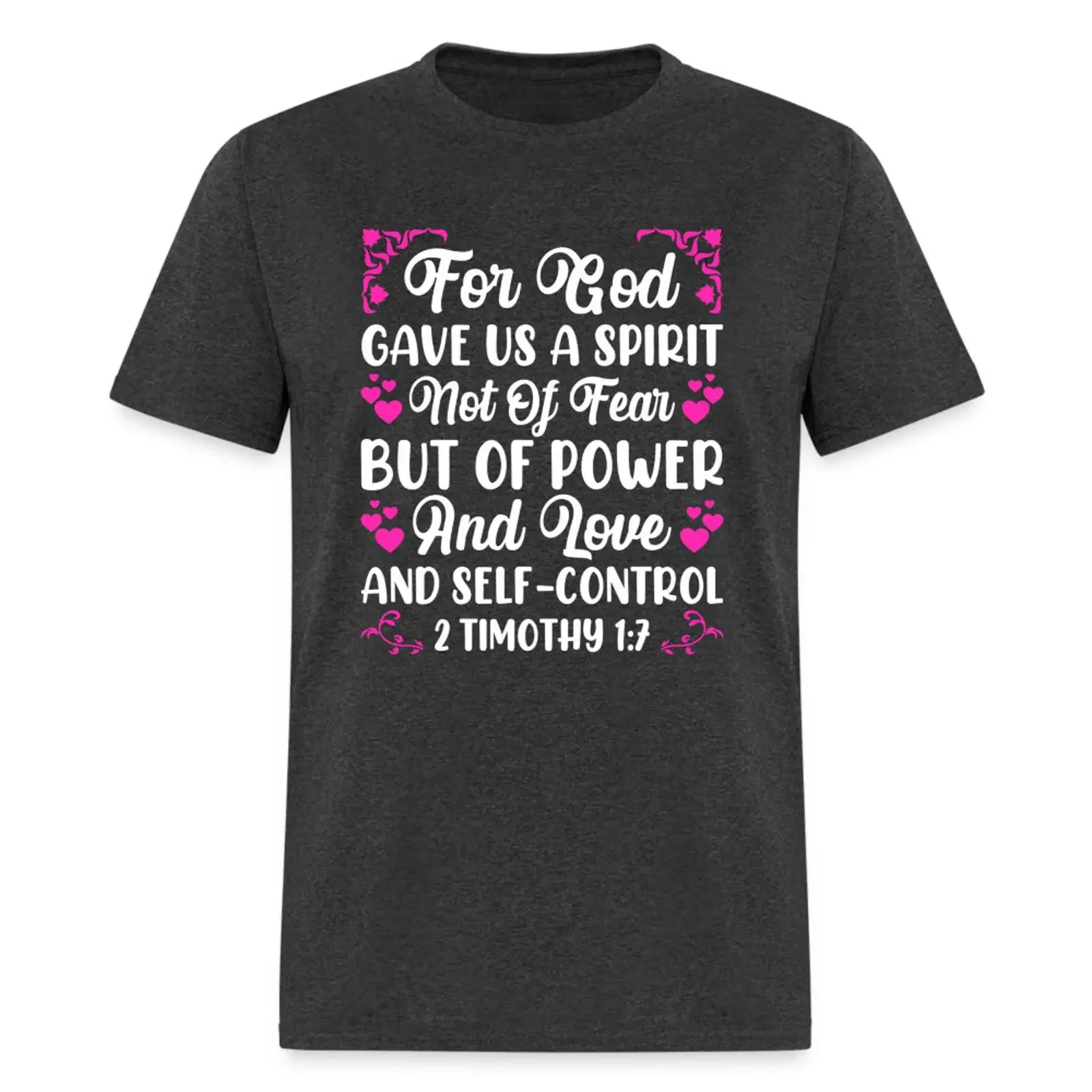 A Spirit Not Of Fear But Power 2 Timothy 1 7 T Shirt vintage Washed fashion homme Versatile Soft designer clothes Unisex