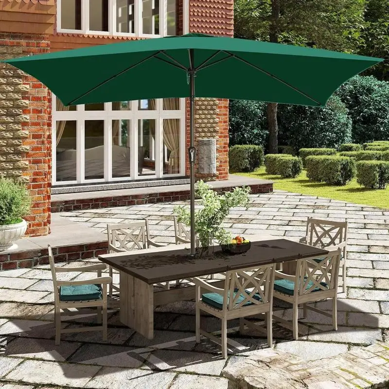 

Umbrella Canopy Replacement 6.6x10ft Patio Umbrella Replacement Canopy Heavy Duty Cantilever Parasol Top For Deck Backyard &