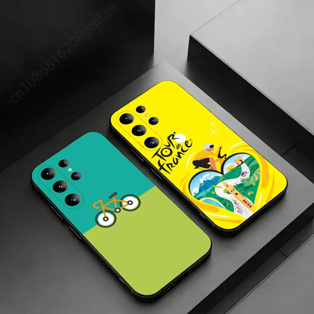 

Bike Tour de France Phone case for Samsung Galaxy S24,25,26,23 22,21,S20 Plus Ultra FE soft fundas cases