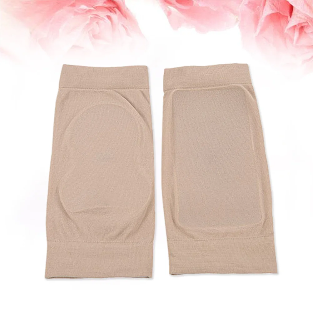 

Heel Pad Gel Sleeve Cushioning Protection Socks Skin Color Mild Compression for Injured Achilles Sore Heels Sports Support