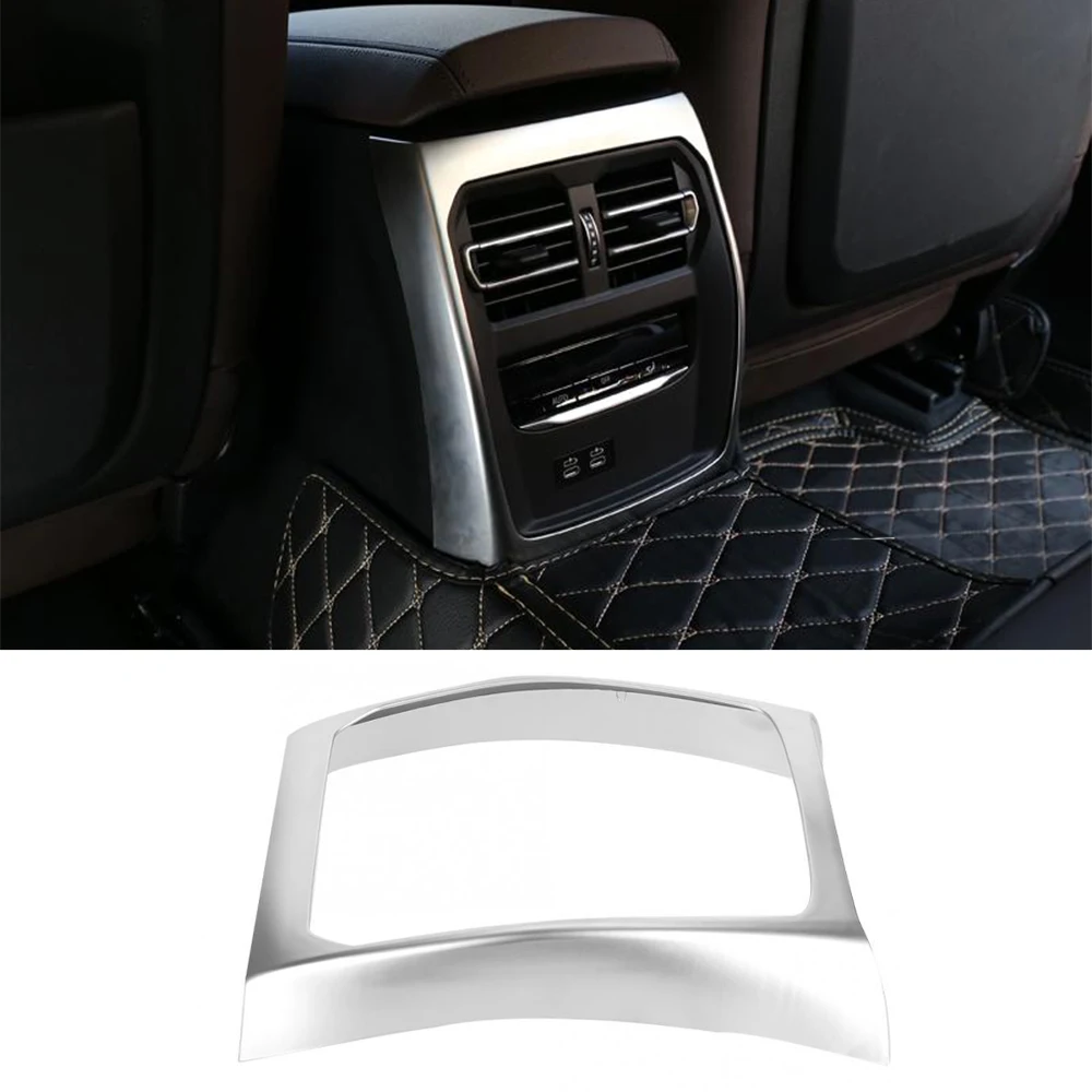 For BMW 3 Series G20 G28 325 2019 2020 Air Vent Frame Trim ABS Chrome Car Rear Air Vent Frame Trim Accessories
