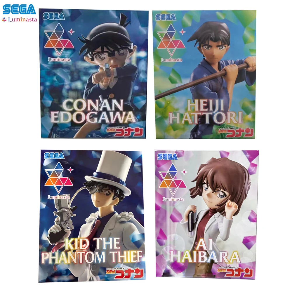 In Stock SEGA Luminasta Hattori Heiji & Kaitou Kid & Conan Edogawa & Haibara Ai (DETECTIVE CONAN) Nice Anime Figure Model Toys