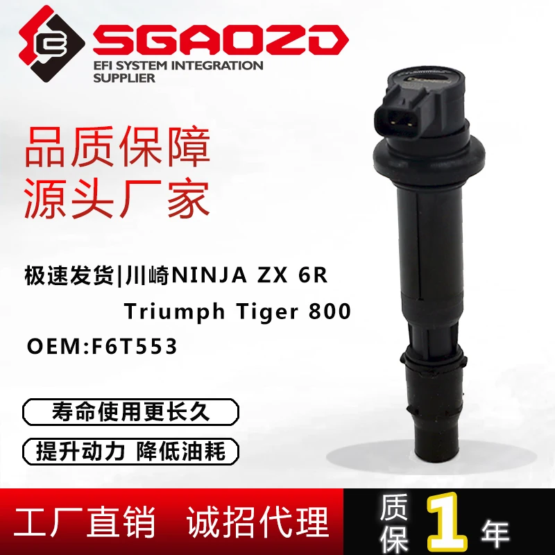 1Pcs Ignition Coil  3199D F6T553 Motorcycle Accessory for KAWASAKI NINJA ZX6R Triumph Tiger 800 F6T553