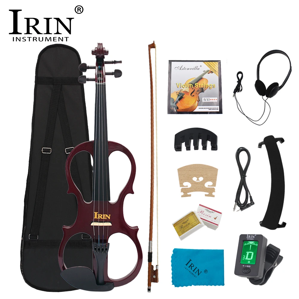 IRIN AU-03 4/4 Electric Violin Maple Panel Electric Violin Set