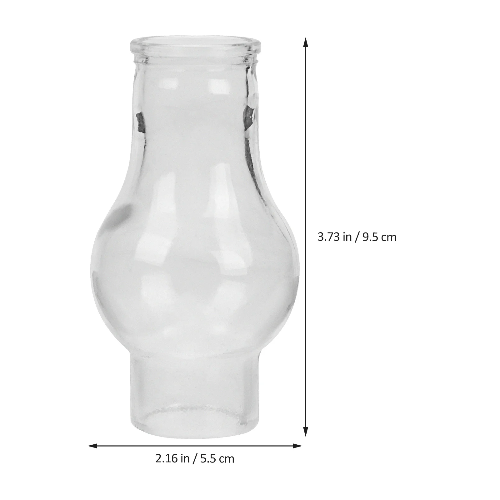 غطاء مصباح زيتي زجاجي شفاف مقاوم للرياح سميك ومقاوم لدرجات الحرارة العالية لاستبدال المصباح واستخدام الديكور المنزلي