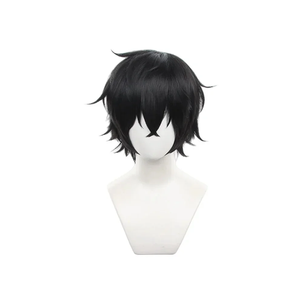 

Anime Persona 5 Amamiya Ren Cosplay Wigs Kurusu Akira Short Black Synthetic Hair Role Play Party Carnival Props