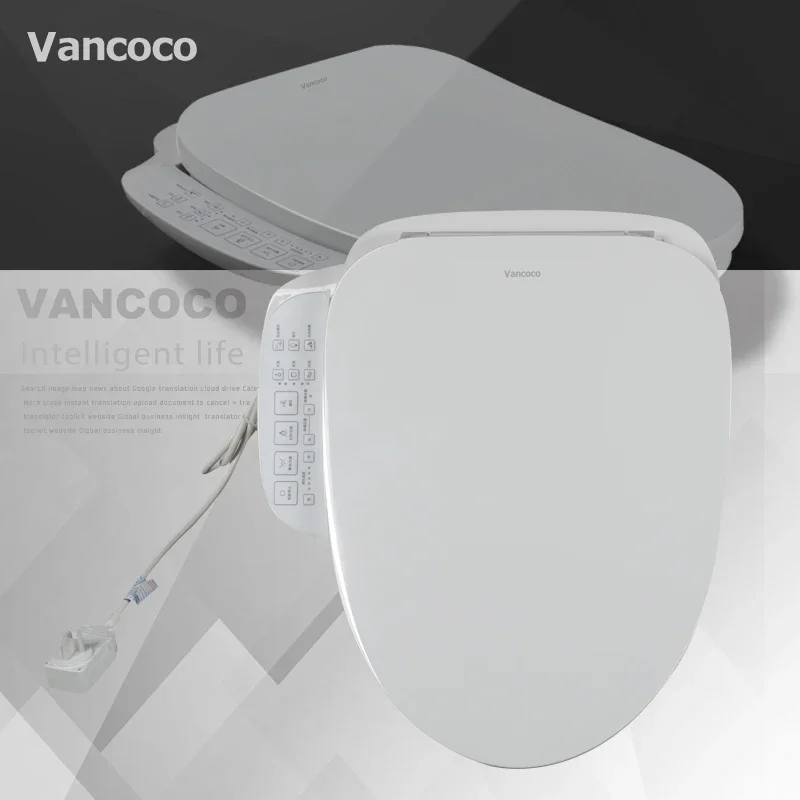 

Elongated Electric Automatic Intelligent Heating Smart Water Temperature Control Bidet Toilet Seat Cover