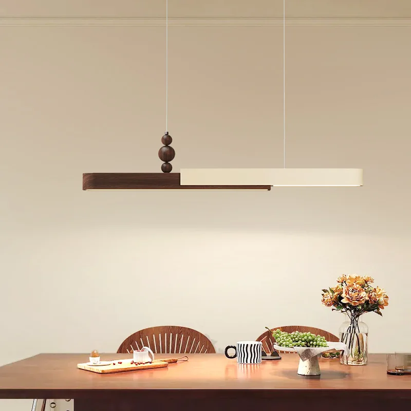 شريط مستقيم من الأكريليك أضواء قلادة طاولة الطعام حماية العين الحد الأدنى مصباح معلق لمطعم Woonkamer مقهى #4