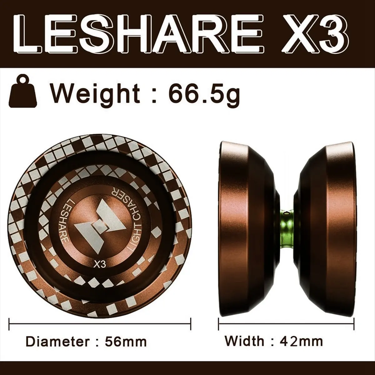 

L79A Yoyo Unresponsive Pro X3 for Advanced Players, Responsive Yoyo for Beginners, Children'S Aluminum Yoyo