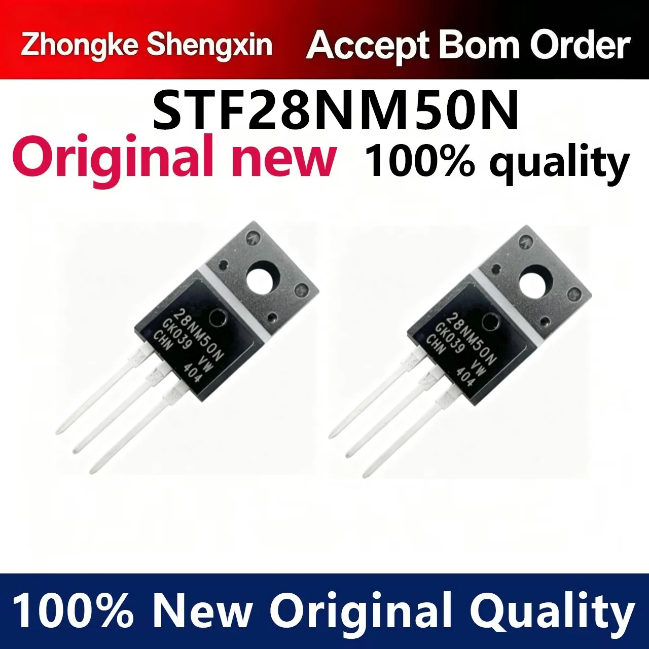 （5pcs）STF28NM50N warehouse stock TO-220F 500V 21A